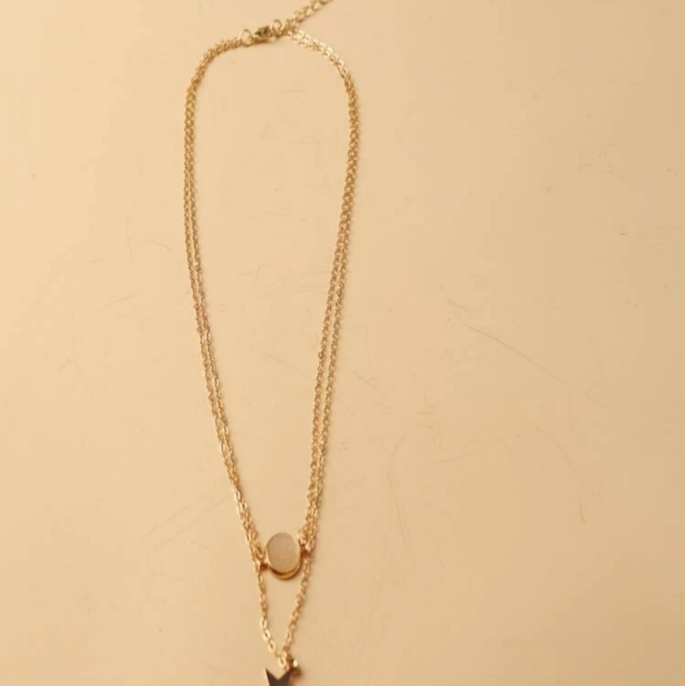 *Felicity* Layered Star Necklace - Picture 2 of 3